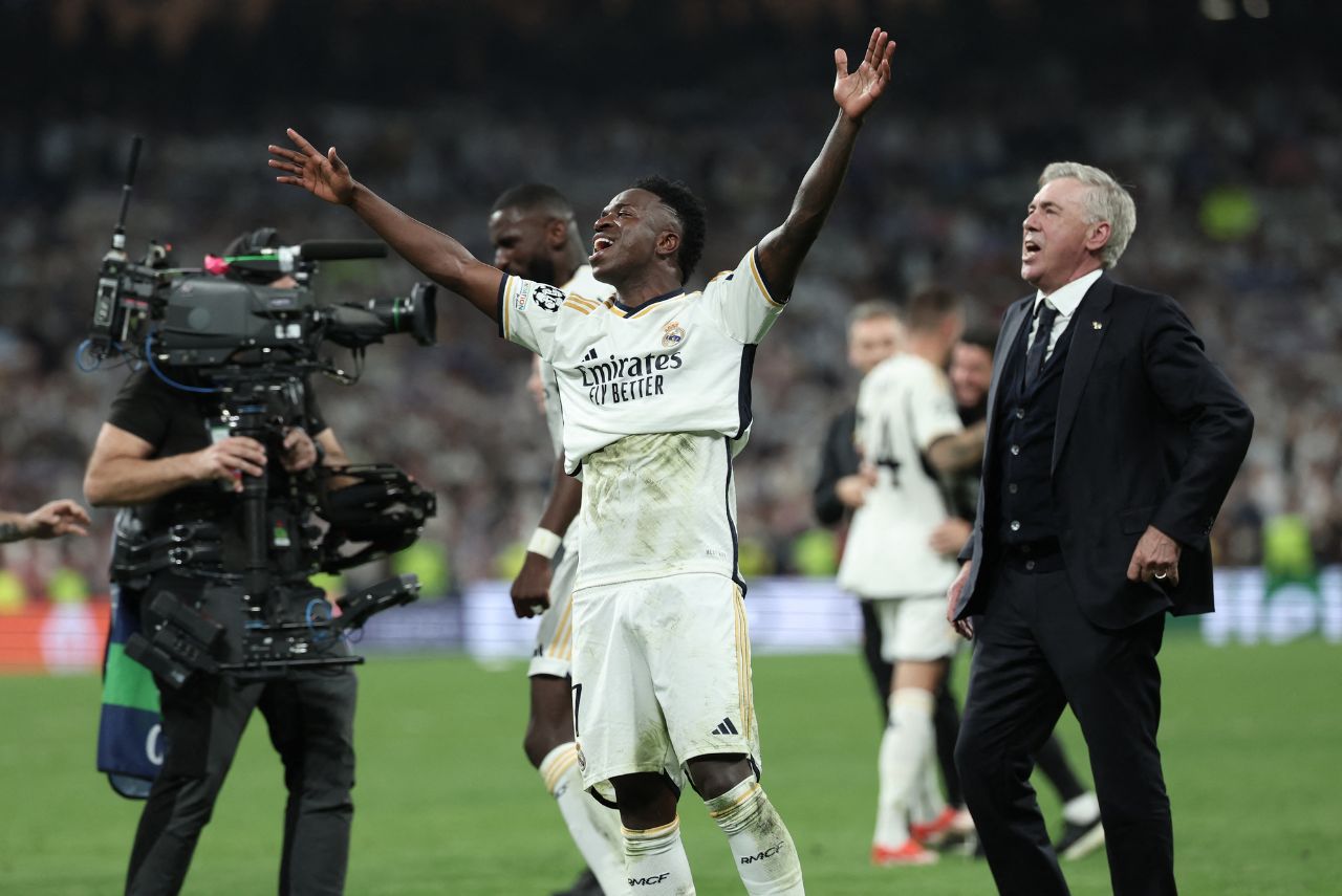Vini Jr. e Carlo Ancelotti