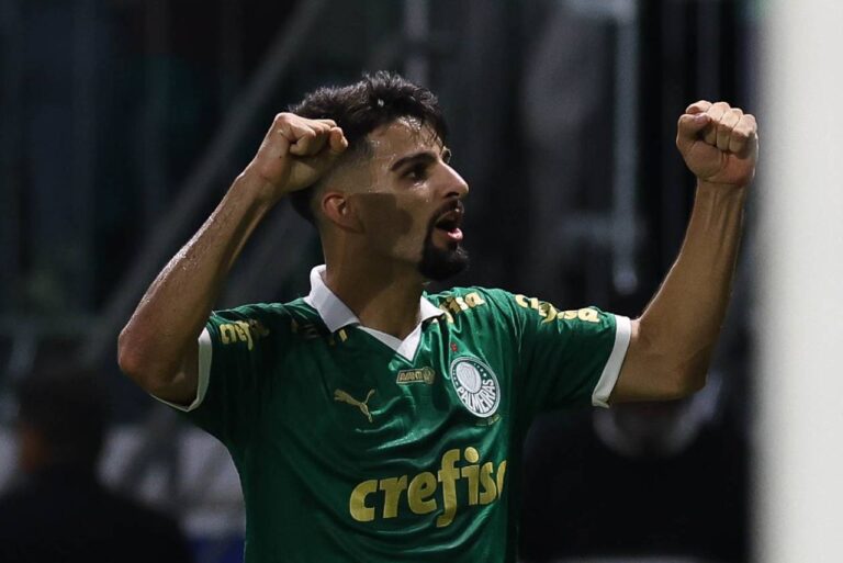 <p>Flaco López é o artilheiro do time na temporada. Foto: Cesar Greco/Palmeiras</p>
