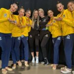 A ginástica ritímica já havia obtido um resultado inédito para o Brasil. Foto: Divulgação/CBG