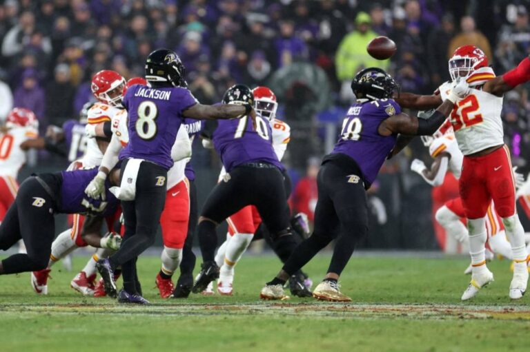 <p>Ravens e Chiefs dar~]ao a largada na temporada da NFL. Foto: ROB CARRGETTY/ IMAGES NORTH AMERICA/Getty Images via AFP</p>
