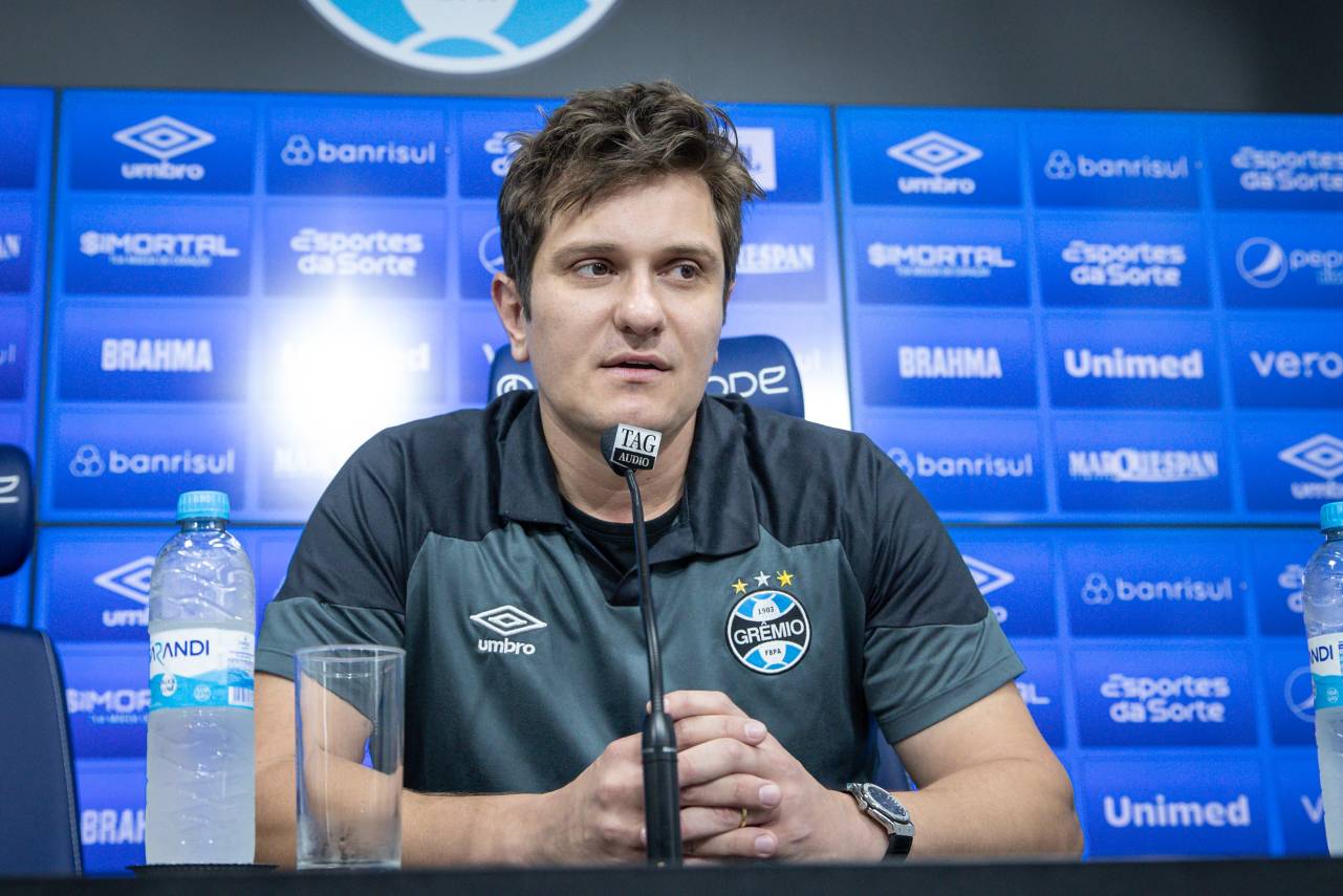 Vice-presidente de futebol do Grêmio questionou a data da reunião da CBF. Foto: Lucas Uebel/Grêmio