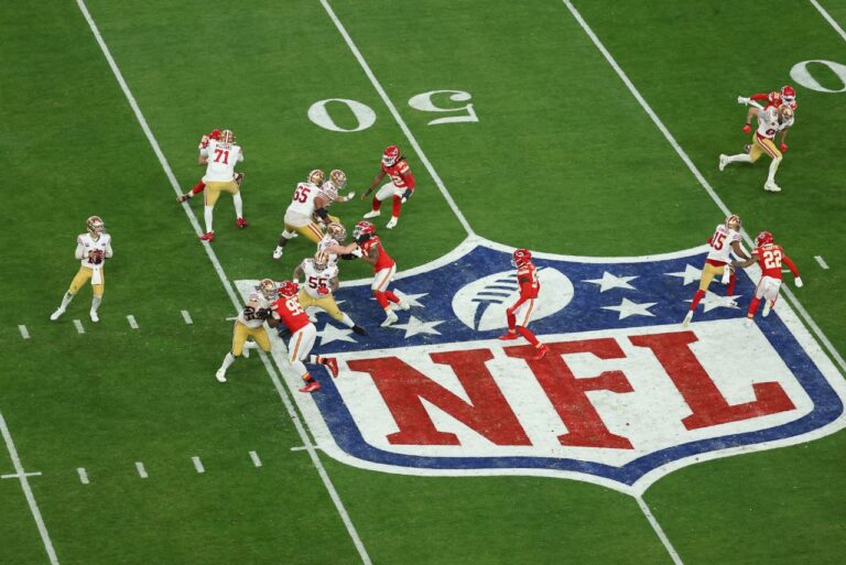 <p>Netflix transmitirá pelo menos um jogo da NFL por ano. Foto: Michael Reaves / Getty Images North America / Getty Images via AFP</p>
