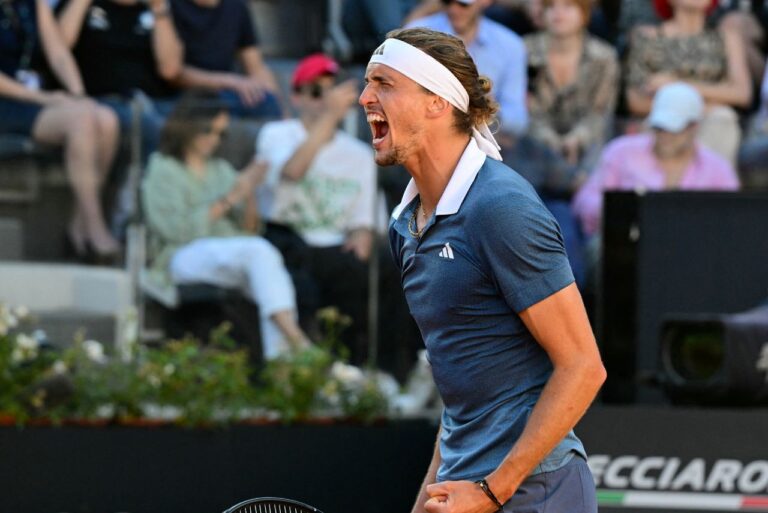 <p>Alemão Zverev disputará final em Roma. Foto: Tiziana Fabi / AFP</p>