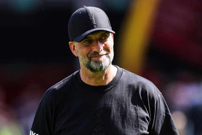 <p>Klopp em último jogo como técnico do Liverpool (Foto: Divulgação/LFC)</p>
