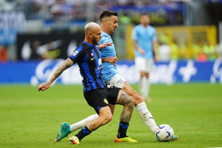 <p>Inter de Milão e Lazio ficaram no 1×1 (Foto: Divulgação/Serie A)</p>