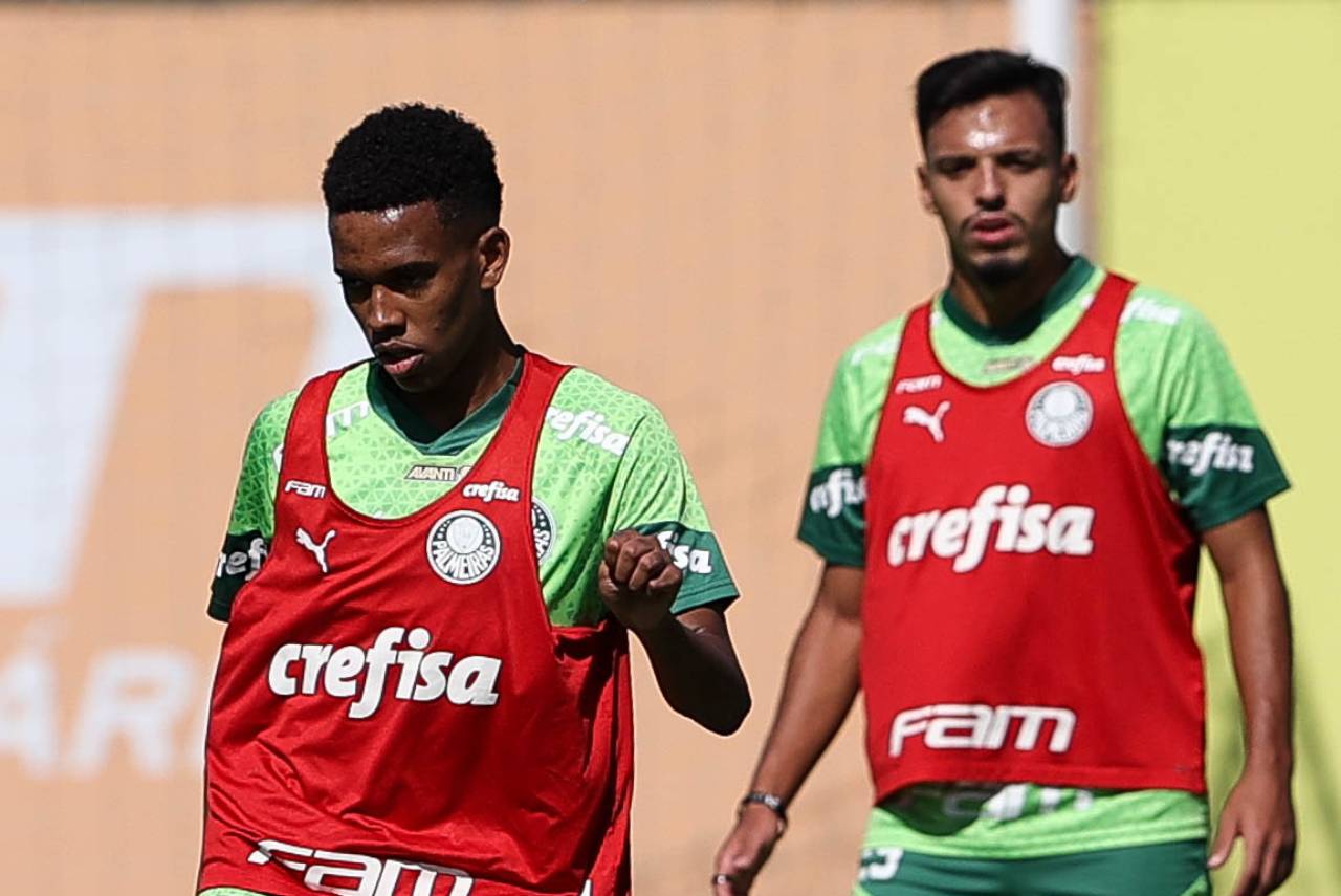 Estevão vem sendo titular nos últimos jogos. Foto: Cesar Greco/Palmeiras