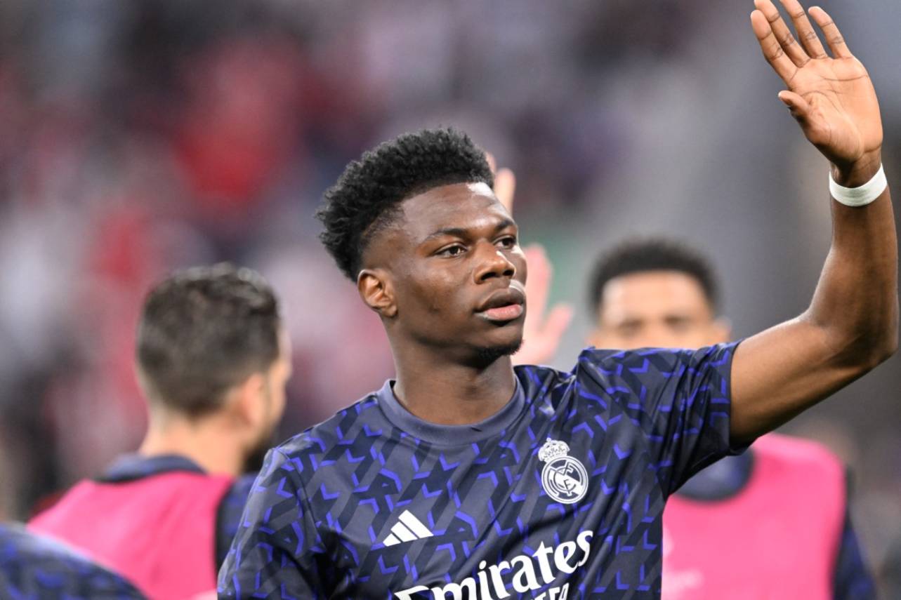 Tchouaméni não deve enfrentar o Borussia Dortmund. Foto: KIRILL KUDRYAVTSEV/AFP