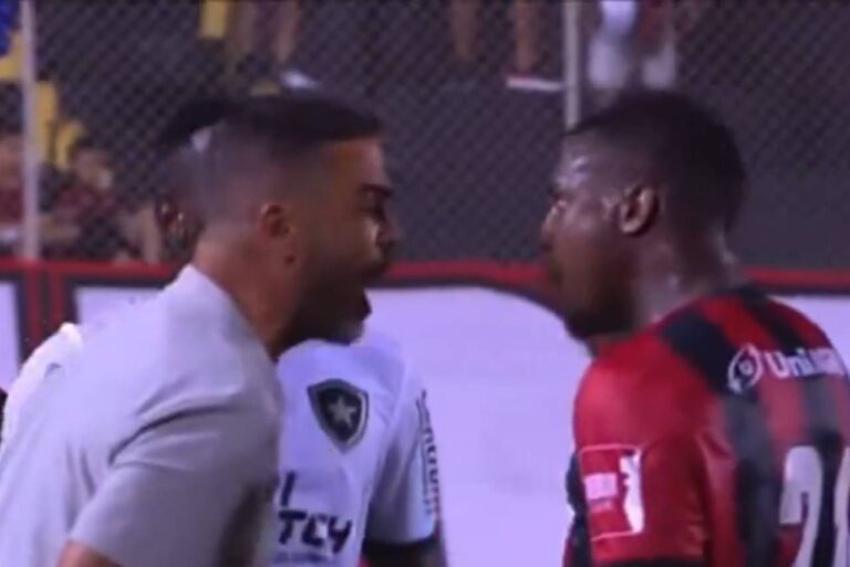 <p>Artur Jorge e Dudu ficaram frente a frente. Foto: Reprodução/Sportv</p>
