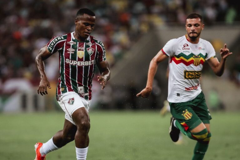 <p>Fluminense venceu o Sampaio Corrêa pela Copa do Brasil (Foto: Lucas Merçon/FFC)</p>
