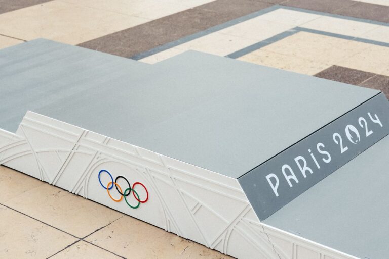 <p>Pódios dos Jogos de Paris 2024. Foto: Reprodução/Paris-2024</p>
