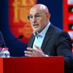 Treinador durante convocação da Espanha