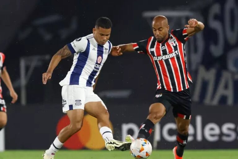 <p>Pela Libertadores, São Paulo x Talleres terá transmissão da Globo e Paramount+. (Foto: Divulgação/Conmebol)</p>
