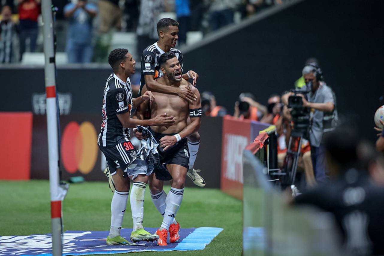 Hulk encerrou seu jejum de gols pelo Atlético-MG. Foto: Pedro Souza/ Atlético