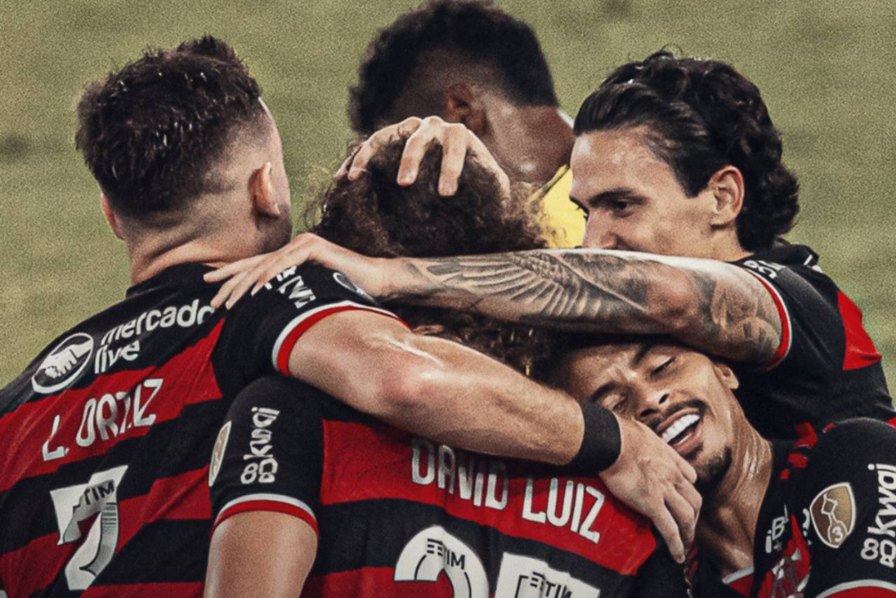 Pedro marcou duas vezes na vitória do Flamengo. Foto: Reprodução/X