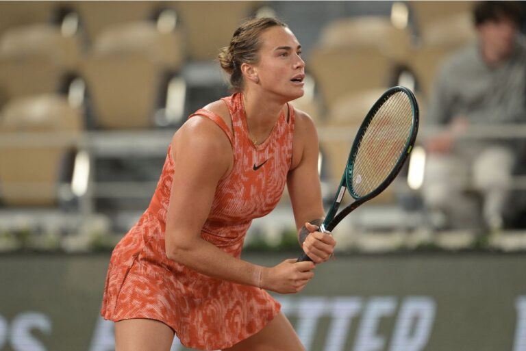 <p>Sabalenka durante Roland Garros. Foto: Bertrand Guay/AFP</p>
