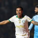 Lázaro comemora gol da vitória do Palmeiras