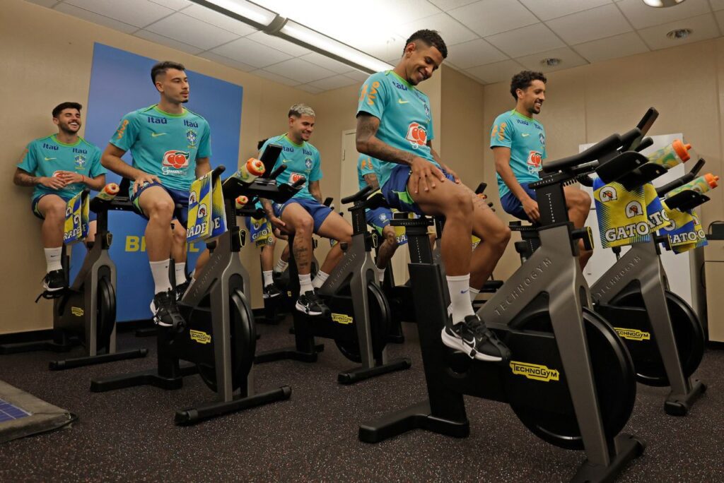 Seleção Brasileira em treino nos EUA