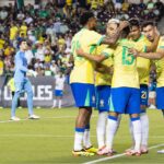 Brasil venceu o México em amistoso (Foto: Aric Becker/AFP)