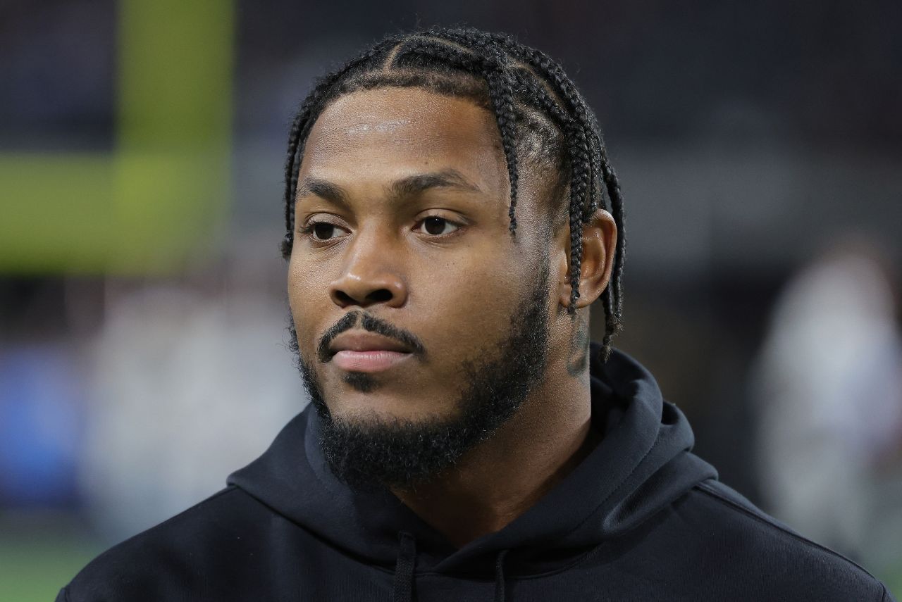 Josh Jacobs atua na NFL pelo Green Bay Packers (Foto: Ethan Miller/Getty Images via AFP)