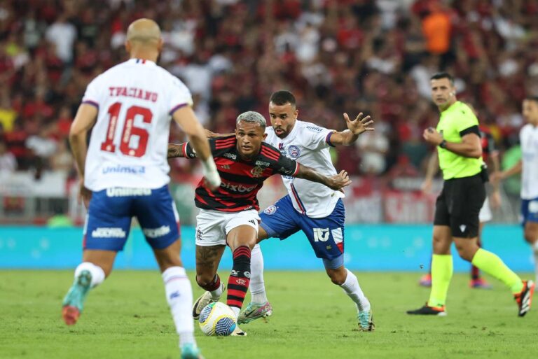 <p>Flamengo e Bahia empataram nesta quinta-feira (20). Foto: Letícia Martins/EC Bahia</p>

