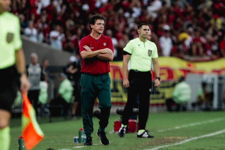 <p>Fernando Diniz não aguentou a pressão no Campeonato Brasileiro. Foto: Lucas Merçon/Fluminense</p>
