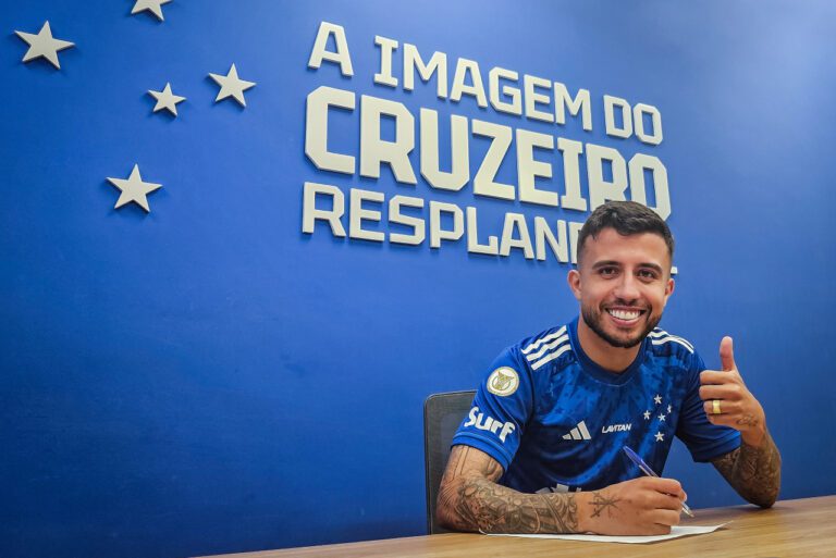 <p>Matheus Henrique é o novo reforço do Cruzeiro (Foto: Gustavo Aleixo/Cruzeiro)</p>
