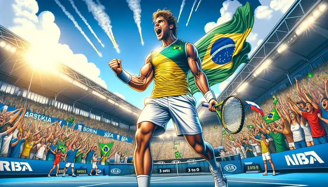 Impacto da vitória no tênis brasileiro