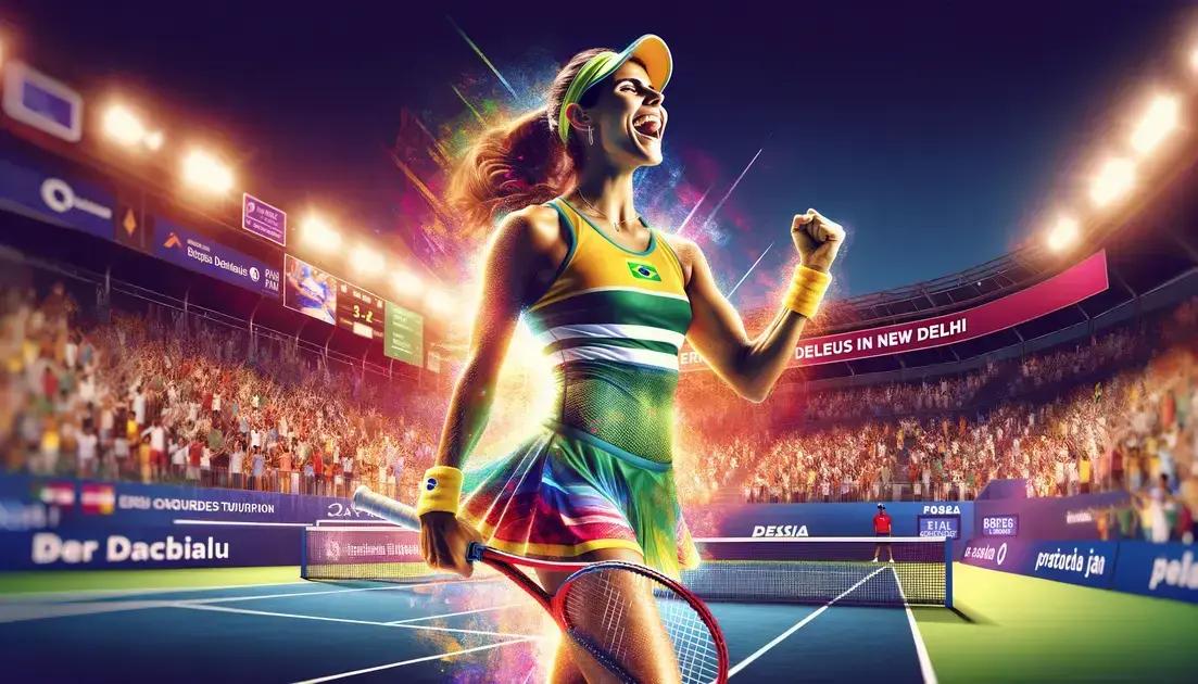 Laura Pigossi vence na dupla e estreia em simples nesta quarta