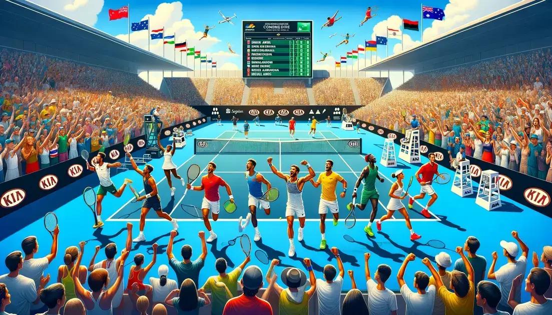 Os 8 Melhores Tenistas do Australian Open e Seus Prêmios