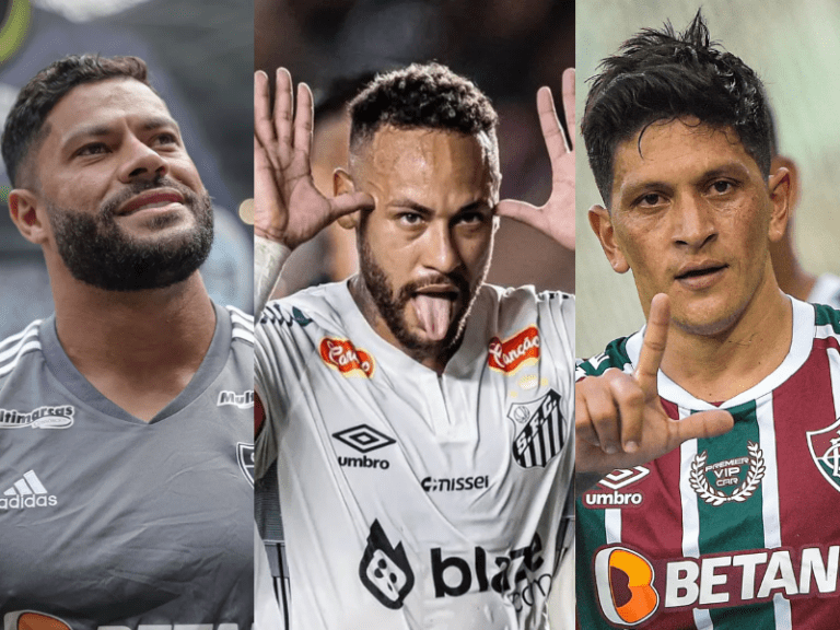 <p>Neymar, Hulk e Cano: ícones do futebol brasileiro em uma celebração épica.</p>
