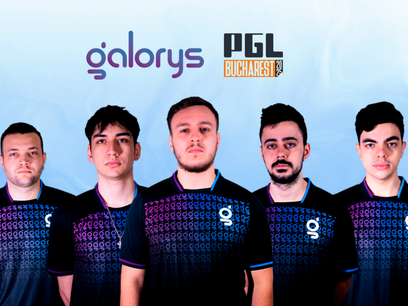 Equipe Galorys concentrada e pronta para o torneio PGL Bucharest de CS2.