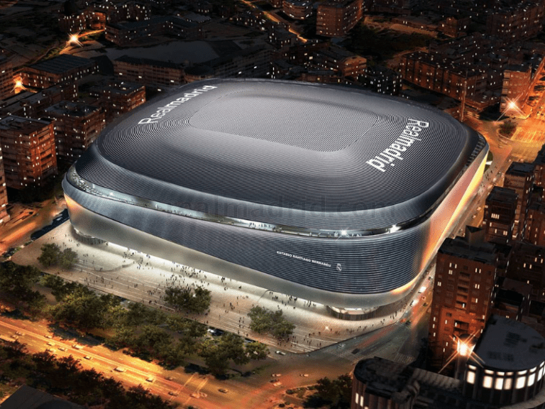 <p>Uma vista ultrarrealista do icônico estádio Bernabéu em Madri. &#8211; Foto: realmadrid</p>
