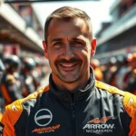 Tony Kanaan, chefe de equipe da Arrow McLaren, no pit lane.