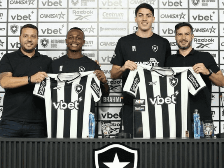 <p>Nathan Fernandes e Jair reforçam o elenco do Botafogo após título sub-20. -Foto: Fogaonet</p>
