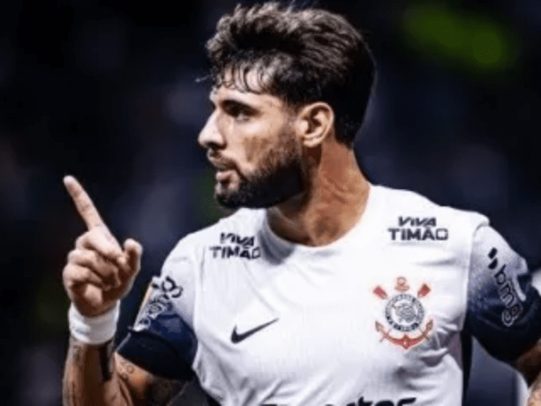 <p>Yuri Alberto comemora gol que garantiu a classificação do Corinthians, em êxtase. -Foto: CNN Brasil</p>
