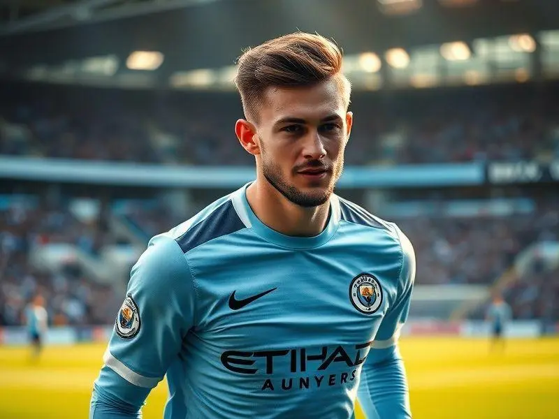 Jack Grealish em campo durante jogo do Manchester City.