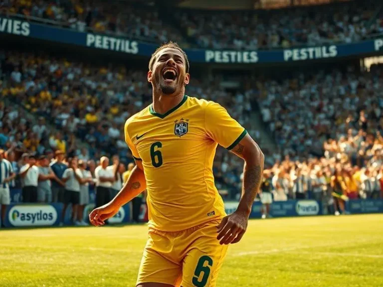 <p>Roberto Carlos celebra gol épico contra a Argentina em 2005 no Monumental de Nuñez.</p>
