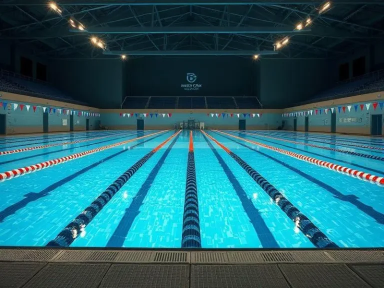 <p>Uma piscina vazia, aguardando o retorno dos atletas e a emoção das competições.</p>