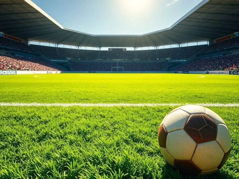 <p>A paixão pelo futebol em um campo banhado pelo sol.</p>